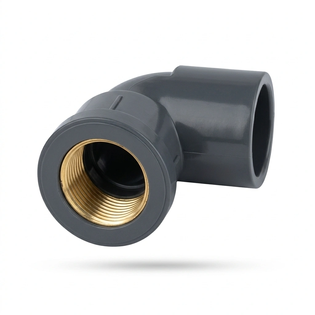 PVC Bocht Met Binnendr 1/2''x3/4''